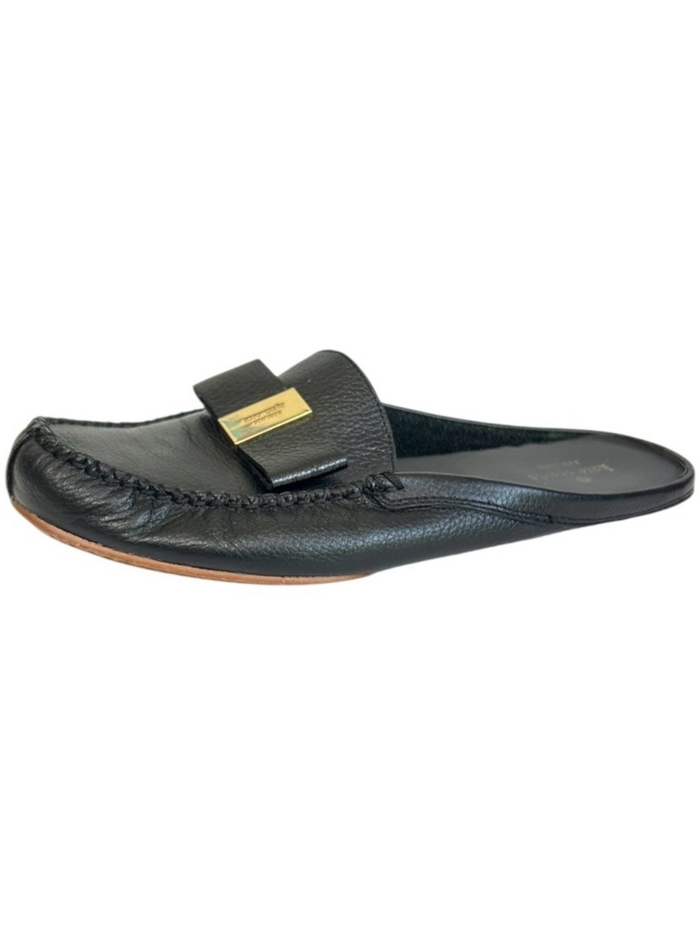Kate Spade Caelyn Loafers Women’s 10.5 M Black Pebbled Leather Mules Slides